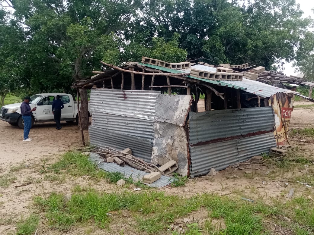 Exterior da estrutura atual